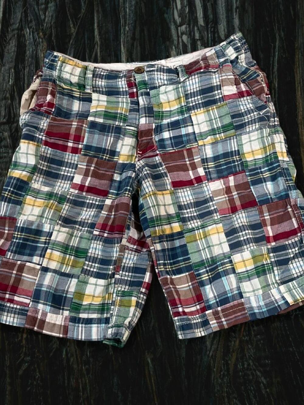 Y2K Aeropostale multi-colored plaid cotton shorts